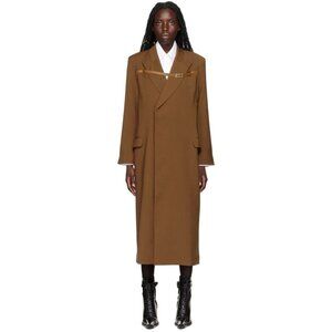 Luar Belt Coat Size S Womens Brown Trench Jacket $780